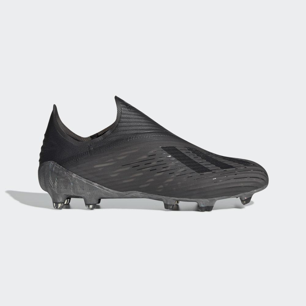 Ghete Fotbal Adidas X 19+ Firm Ground Dama Romania - Negrii/Gri F35321
